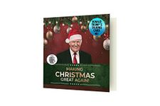 Talking Trump Christmas Card - Presidential Anthem Plus Real Voice Christmas Message from Trump - A Christmas Greeting from The President of The United States - Includes Envelope