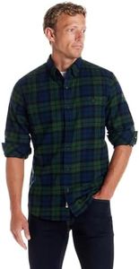 Weatherproof Vintage Mens Casual Soft Brushed Plaid Button-Down Flannel Shirt