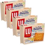 Butter Biscuits Multipack LU Le Petit Beurre Salted Butter Biscuits 167g Pack of 4 | On The Go Snacks Perfect for Sharing Snacks for Kids and Adults