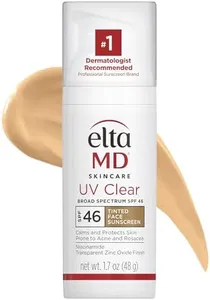 EltaMD UV Clear Tinted Sunscreen for Face - Deep Tinted SPF 46 with Zinc Oxide, Oil-Free, Dermatologist Recommended, 1.7 oz