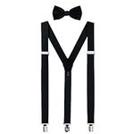 Mens Bow Tie And Suspenders Set For