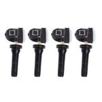 Tire Pressure Sensor, 4pcs Rubber Tire Pressure Monitor Sensor Valve Stems TPMS Tire Pressure Monitoring System for Ford Ecosport/Fiesta/Focus