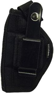 Bulldog Cases Belt and Clip Ambi Holster (Fits Most Small Frame Revolvers with 2-2 1/2-Inch Barrels, S & W J Frame)