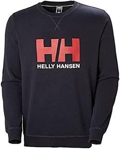 Helly Hansen Hombre Sudadera HH Logo Crew, M, Azul marino