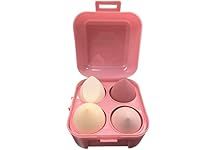 MUUK Makeup Sponge Blender 4 Pack Foundation Sponge Latex Free Beauty Blender Applicator With Sponge Holder Case Ideal For Foundation, Powder and Cream