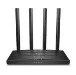 TP-Link Archer AC1200 Archer C6 Wi-Fi Speed Up to 867 Mbps/5 GHz + 400Mbps/2.4 GHz, 5 Gigabit Ports, 4 External Antennas, MU-MIMO, Dual Band, WiFi Coverage with Access Point Mode, Black