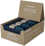 Blueprint Bryan Johnson Macadamia Nut Protein Bars – 9G Plant Protein – Vegan, Low Carb, Low Sugar, Keto-Friendly Snacks - Non-GMO, Raw Nut Bar, Natural Ingredients (White Cocoa - 12 Pack)