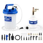 Orion Motor Tech 3L Vacuum Brake Bleeder Kit, Pneumatic Brake Fluid Bleeder Kit with Brake Fluid Extractor 1L Refilling Bottle 18 Adapters, One Person Brake Bleed Fluid Pump Brake Bleeding Tool