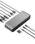 Belkin Thunderbolt 4 Docking Station, USB-C Hub Docking Station for MacBook & Window w/ 90W Power Delivery, Single 8K or Dual 4K Display, Thunderbolt 4 Cable Included, HDMI, Ethernet, SD & Audio Ports