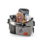 Baby Stroller Organizer, Universal Baby Accessories Pram Caddy Storage Bag for Pushchair - Designed with Shoulder Straps for Short Walk-Out(Grey)