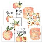 6 Reversible Funny Bathroom Wall Decor For Bathroom Wall Art Decor 8x10 - Peach Bathroom Decor Wall Art Funny Bath Decor, Funny Bathroom Signs Decor Funny Bathroom Wall Art, Bathroom Art Decor