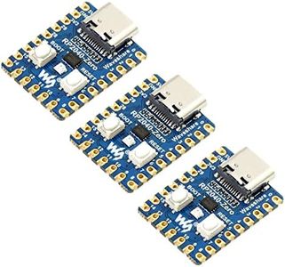 Waveshare RP2040-Zero High-Performance Pico-Like MCU Board Based On Raspberry Pi Microcontroller RP2040 Castellated Module Allows Soldering Direct to Carrier Boards-3pcs