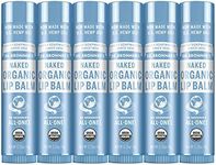 Dr. Bronner's - Organic Lip Balm (Naked, 4g, 6-Pack) - Unscented, Made with Organic Beeswax and Avocado Oil, For Dry Lips, Hands, Chin or Cheeks, Jojoba Oil for Added Moisture, Soothing