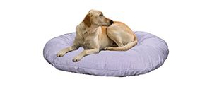 Furry Land Medium Dog Bed Pillow for Medium Size Dog Round Shape Grey Color for Sofa, car, Floor and Multipurpose use Animal, Puppy, Kitten and Pet Pillow Mat