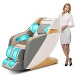 HealthRelife Business Class Full Body Massage Chair with Body Scan Shiatsu Automatic Calf Extension and Calf Kneading Massage (beige)