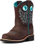 ARIAT Unisex-Child Fatbaby Cowgirl Western Boot, Royal Chocolate, 5 Big Kid