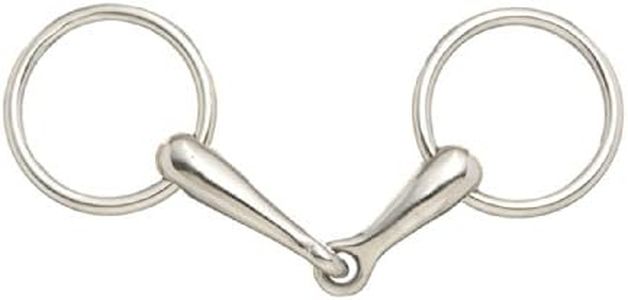 Tough 1 Kelly Silver Star Miniature Snaffle Bit Mouth, 3 1/2-Inch