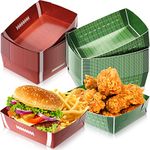 Sawysine 36 Pack Soccer Party Favors Large Soccer Plates 5lb Paper Trays Serving Tray Soccer Party Nachos Food Boats Disposable Soccer Bowls for Carnival, Birthday, Soccer Party Decorations