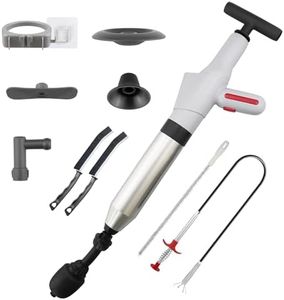 mivndeeopu Toilet Plunger, Plungers for Bathroom Heavy Duty with Holder, Powerful Toilet Snake for Unclogging Plunger with Real-Time Pressure Indicator Plungers for Washbasin, Floor, Kitchen Clogged