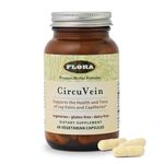 Flora Health CircuVein Supplement, Nourish Circulatory System & Varicose Veins, Natural Bioflavonoids From Spanish Oranges, For Legs, Vein & Blood Circulation Support, Daily Wellness - 60 Vegetarian Capsules