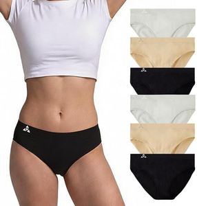 Balanced Tech Women's Seamless Bikini Panties 6-Pack - Black/Nude/Gray - X-Large