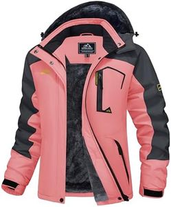 MAGCOMSEN Women's Snow Jackets Winter Jackets with Hood Snowboarding Jackets Women's Ski Jackets Waterproof Insulated Skiing Jackets
