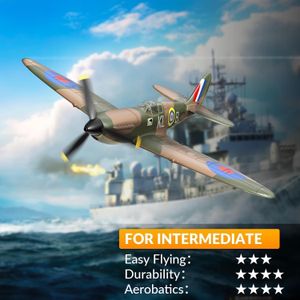 VolantexRC Spitfire RC Plane – Green Remote Control Aircraft