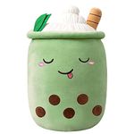 BoBa Plushie, Bubble Tea Plushi, Fruit Plush Pillow Ice Cream Plush Pillow Cushion Stuffed Animal Pillow Skin-friendly Comfortable Cushion Cuddle Hugging Pillow, Fluffy Toy Pillow Milk Tea Cushion