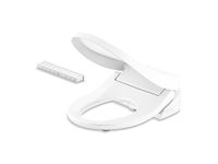 Kohler 28118-0 PureWash E815 Round Bidet Toilet Seat with Remote Control, Electric Bidet Toilet Seat with Warm Water and Stainless Steel Wand, Dryer, White