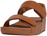 Fitflop Women's LULU Adjustable Leather Back-Strap Sandals, Tan, 5 UK