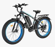 YinZhiBoo Electric Bike E-Bike Fat Tire Electric Bicycle 26" 4.0 Adults Ebike 1000W Removable 48V/13AH Battery Shimano 21-Speed Shifting for Trail Riding/Excursion/Commute (Black/Blue)