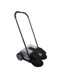 Dapper Supply Walk-Behind Outdoor Hand Push Sweeper - 6.5 Gallon Capacity - 22" Sweeping Width - Sweeps up to 25,500 ft² / Hour, Grey