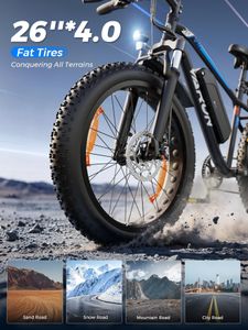 VARUN 26" Fat Tire Electric Mountain Bike – 48V 13Ah Battery, LCD, 100km Range