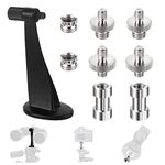 Binocular Tripod Adapter,Black Tripod Adapter Holder with Metal Threaded Screw Converter Adapter, Universal Mount Tripods Bracket, for Binocular Telescope