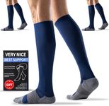 Bbfrey Compression Socks 20-30 mmHg for Men Women (3 Pairs) - Best Support Circulation