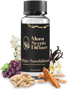 White Sandalwood Scent Inspired by The St Regis Hotel 4 FlOz - 120 ml Essential Oil Aroma for Home Office Diffuser Luxury Fragance Refill Aromatherapy Fresh Blend of Sandalwood Musk and Almond White