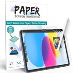 XIRON PET [2 Pack] Paperfeel Screen Protector For Ipad 10Th Generation (2022 Model, 10.9 Inch), Matte Paper Screen Guard For Ipad 10 For Drawing, Writing - Anti Glare