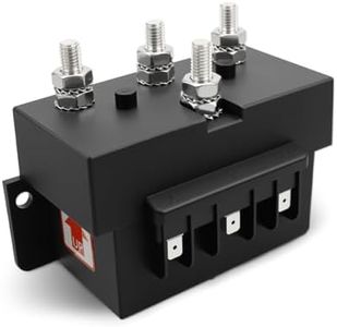 12V 6000W Max Quadrupole 3-Wire Anchor Windlass Reverse Solenoid Control Box for Marine Boat Electric Winch Forklift Control System