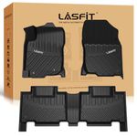 LASFIT Floor Mats for Toyota RAV4 2013-2018(Not for Hybrid), All Weather Custom Fit Car Floor Liners, Durable Toyota RAV4 Accessories, 1st & 2nd Row Black