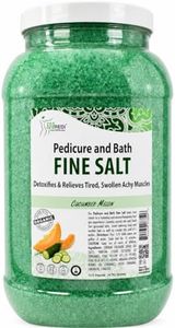 SPA REDI - Detox Foot Soak Pedicure and Bath Fine Salt, Cucumber and Melon, 128 Oz - Made with Dead Sea Salts, Argan Oil, Coconut Oil, and Essential Oil - Hydrates, Softens and Moisturizes