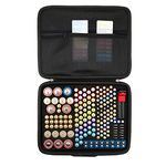 Aenllosi Hard Battery Organizer Carrying Case Bag Holder-Holds Batteries AA AAA C D 9V 3V Battery Tester BT-168 (Batteries are Not Included)