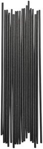 8inch 20pcs Fiber Reed Diffuser Replacement Scented Oil Reed Rattan Diffuser Refill Sticks (Black)