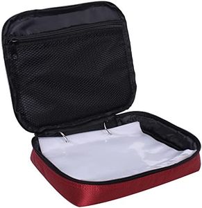 Raprance Fishing Lure Bag Baits Tackle Binder Organizer Storage Plastic Bag（Red）