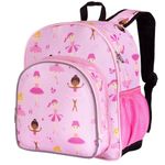 Wildkin W40901 12 Inch Backpack, Olive Kids Design-Ballerina, Polyester, Pink,30 cm