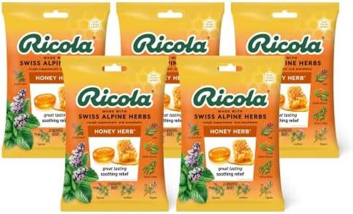 Ricola Honey Herb Herbal Cough Suppressant Throat Drops, 24ct Bag (Pack of 5)