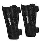 A Pair Soccer Shin Guards for Kids Youth Teens Adjustable Non-Slip Football Shin Guard Calf Sleeves Breathable Lightweight EVA Cushion Shin Pads Soccer Football Protective Gear Sports Equipment