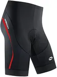 Bicycle Shorts for Men Padded Compression Bike Underwear with Padding Cyclist Gear US L Red