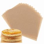 Provone 500 Sheets Unbleached Parchment Paper Baking Paper Baking Liners Precut Seperating Patty, Hamburger Foods Wrapping for Oven Baking Cooking Steaming, 4 x 4 Inch