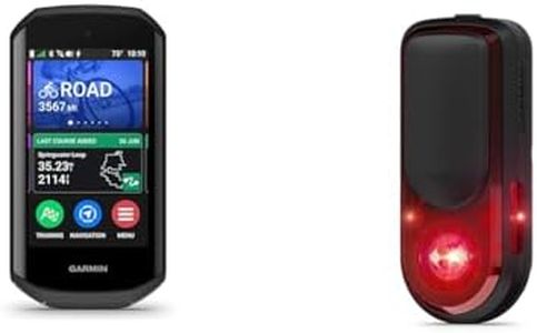 Bundle of Garmin Edge 1050®, Premium Cycling Computer, Vivid Color Touchscreen Display, Built-in Speaker, Advanced Training and Group Ride Features, Road Hazard Alerts + Garmin Varia™ RearVue 820