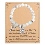 Cheer Charm Bracelet Cheerleading Gifts Cheer Jewelry for Cheerleaders Bracelet Cheer Coach Girls Gifts Cheer Team Gifts (White)